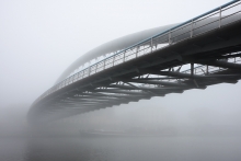...in the fog...