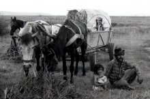 Nomade gypsy family