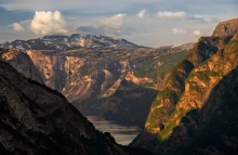 Nærøyfjord wieczorem