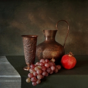 Martwa natura z granatem