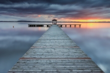 Sunset on the pier