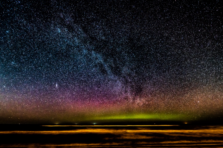 jerzy_safijanski - Aurora. Zoprza polarna widziana z Jastrzębiej Góry. Zdjęcie 313631