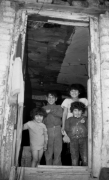 In the door