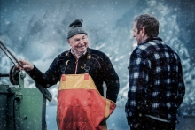 Winter fishermen