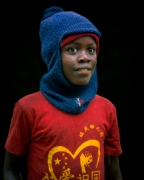 Chłopiec z lasu Bwindi.