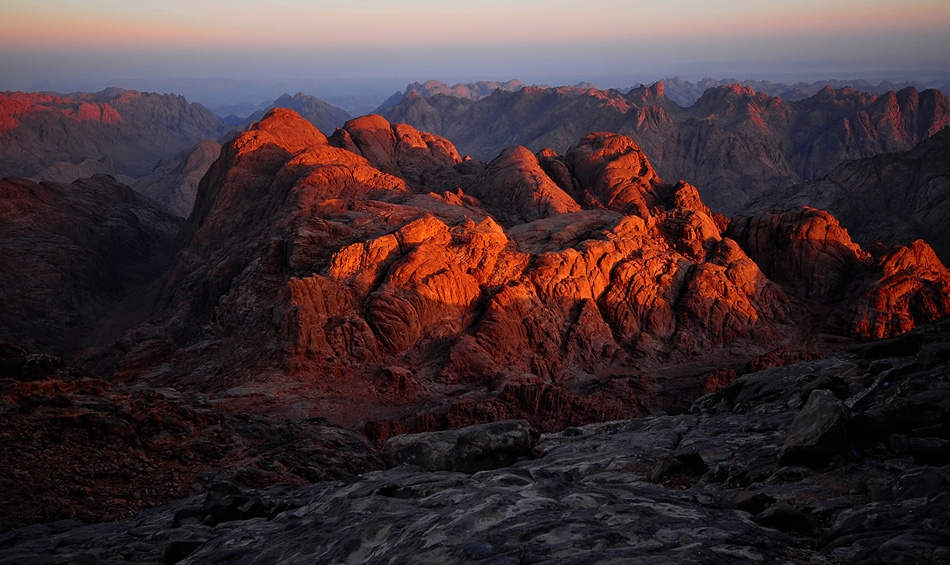 fotoel - Gory Synaju. Góry Synaj -wschód słońca. Zdjęcie 50321