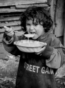 Hungry boy