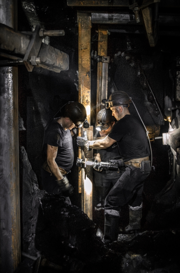 gaco - Poziom 500. Budowa SV , w ścianie wydobywczej .. Zdjęcie 330067