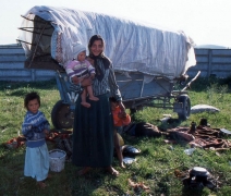 Nomade gypsy family
