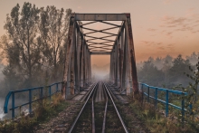 Most kolejowy nad Białą...