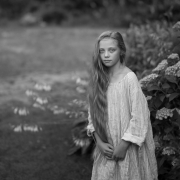 Ania, dzwonki i hortensje