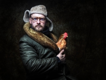 Portret z kurą 