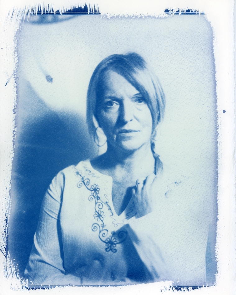 spd - . Cyjanotyp Zdjęcie wykonane na szklanym negatywie Stykówka na papierze akwarelowym  Skan. Zdjęcie 322172