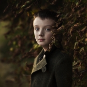 Chłopca  Portret Jesienny