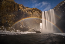 Skogafoss tęczowy
