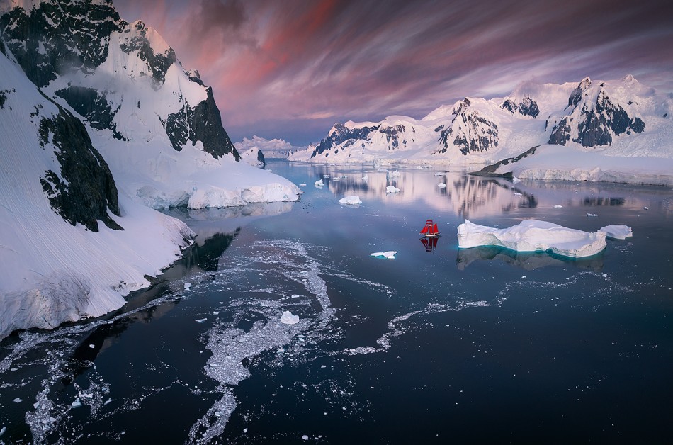 Wieczór w Danco Bay. Antarktyda,  01.2026. Zdjęcie 339405