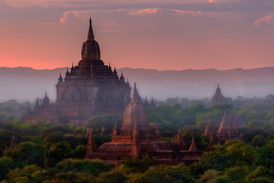 fotoel - Htilominlo temple Bagan. . Zdjęcie 143116