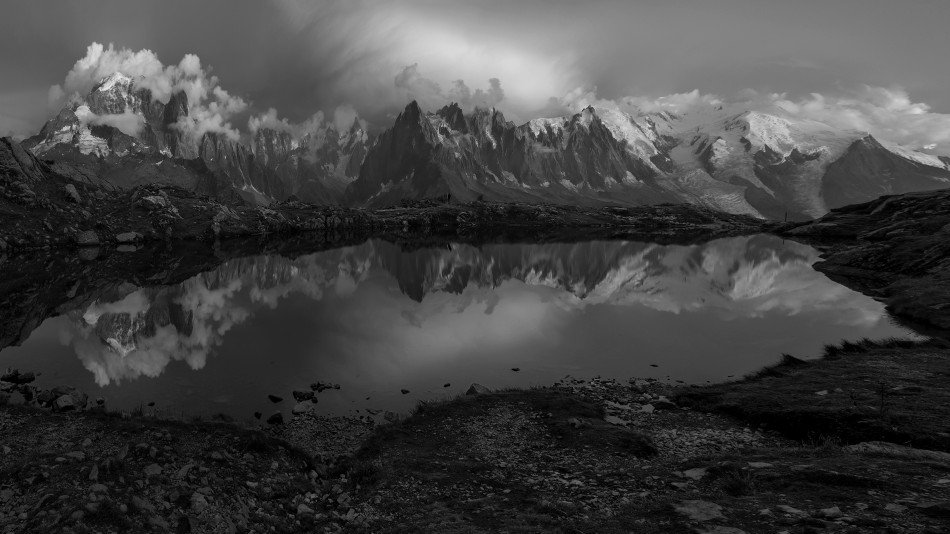 Aiguille Verte i Masyw Mont Blanc.. .. Zdjęcie 339772