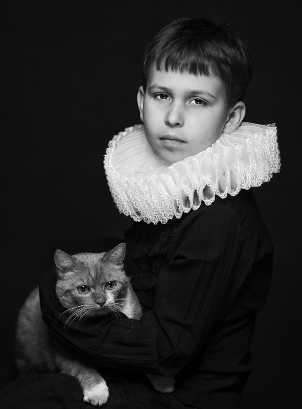 polanski - Portret z kotem....   PE -oraz dla ucha:)http://www.youtube.com/watch?v=iAojTuIW8XQ&feature=related. Zdjęcie 118093