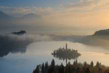 Mgiełki nad Bled