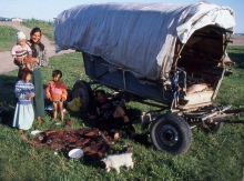 Nomade gypsy family