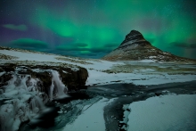 Aurora over Kirkjufells...