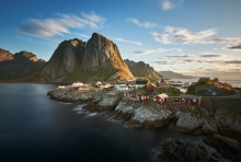 Poranek w Reine
