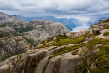 Mnich na skale 