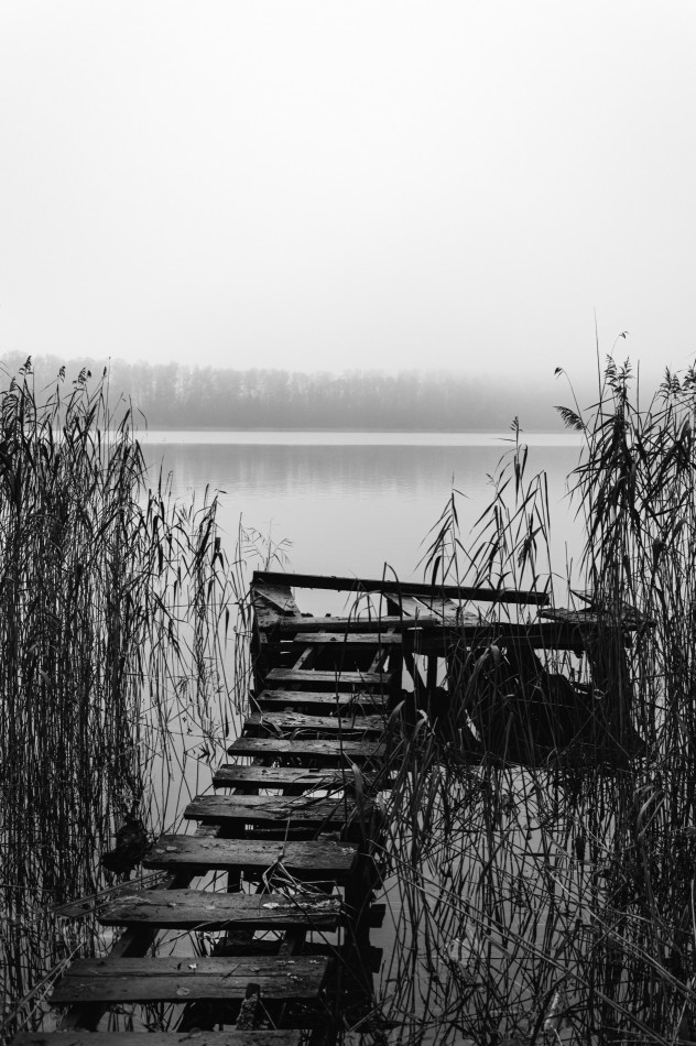 ... melancholijnie nad jeziorkiem. Zdjęcie 338005