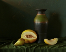 Martwa natura z melonem